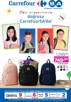 CarrefourSA CarrefourSA - Okula dönüş 26.08.2026 - Broşürünün önizlemesi