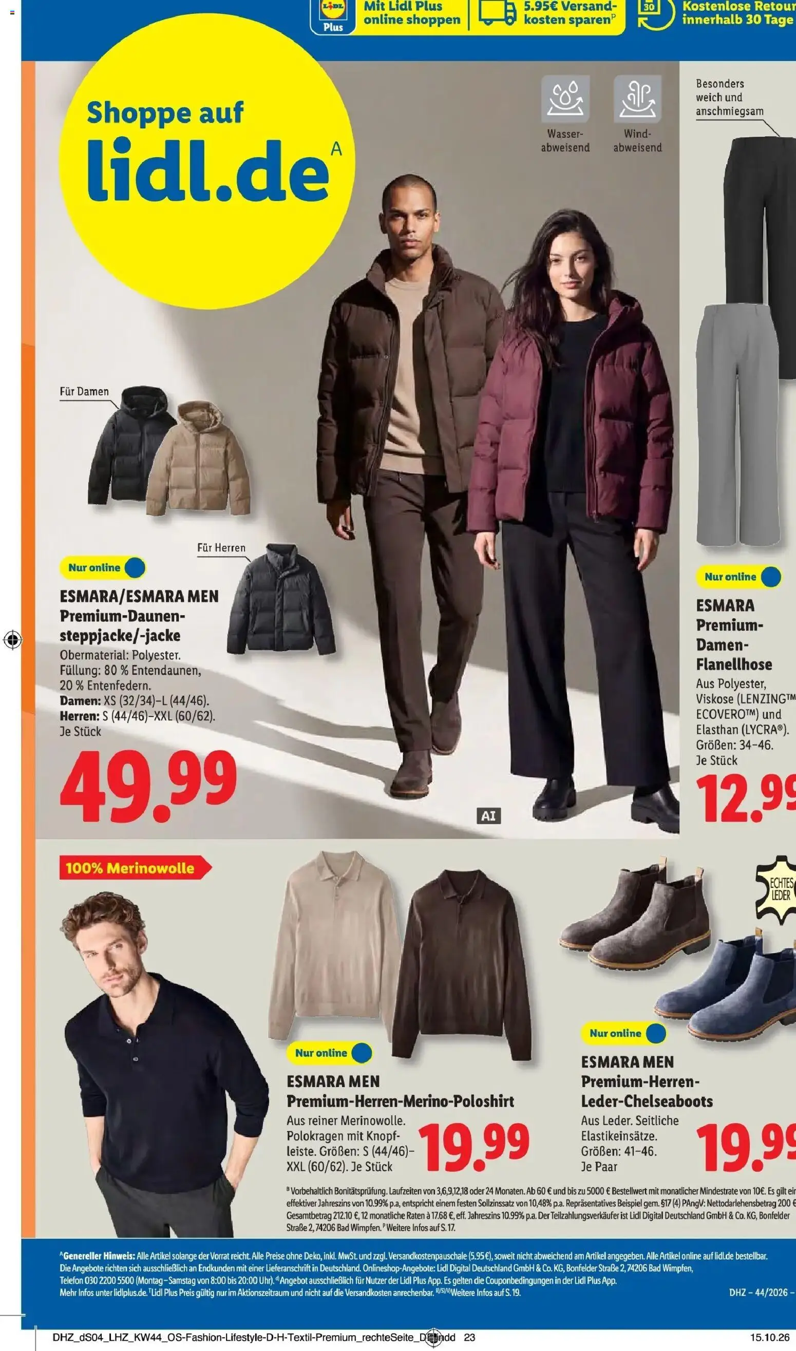 Vorschau von dem Prospekt des Geschäftes Lidl, gültig ab dem 26.10.2026 - Telefon, Wasser, Bad, Shirt