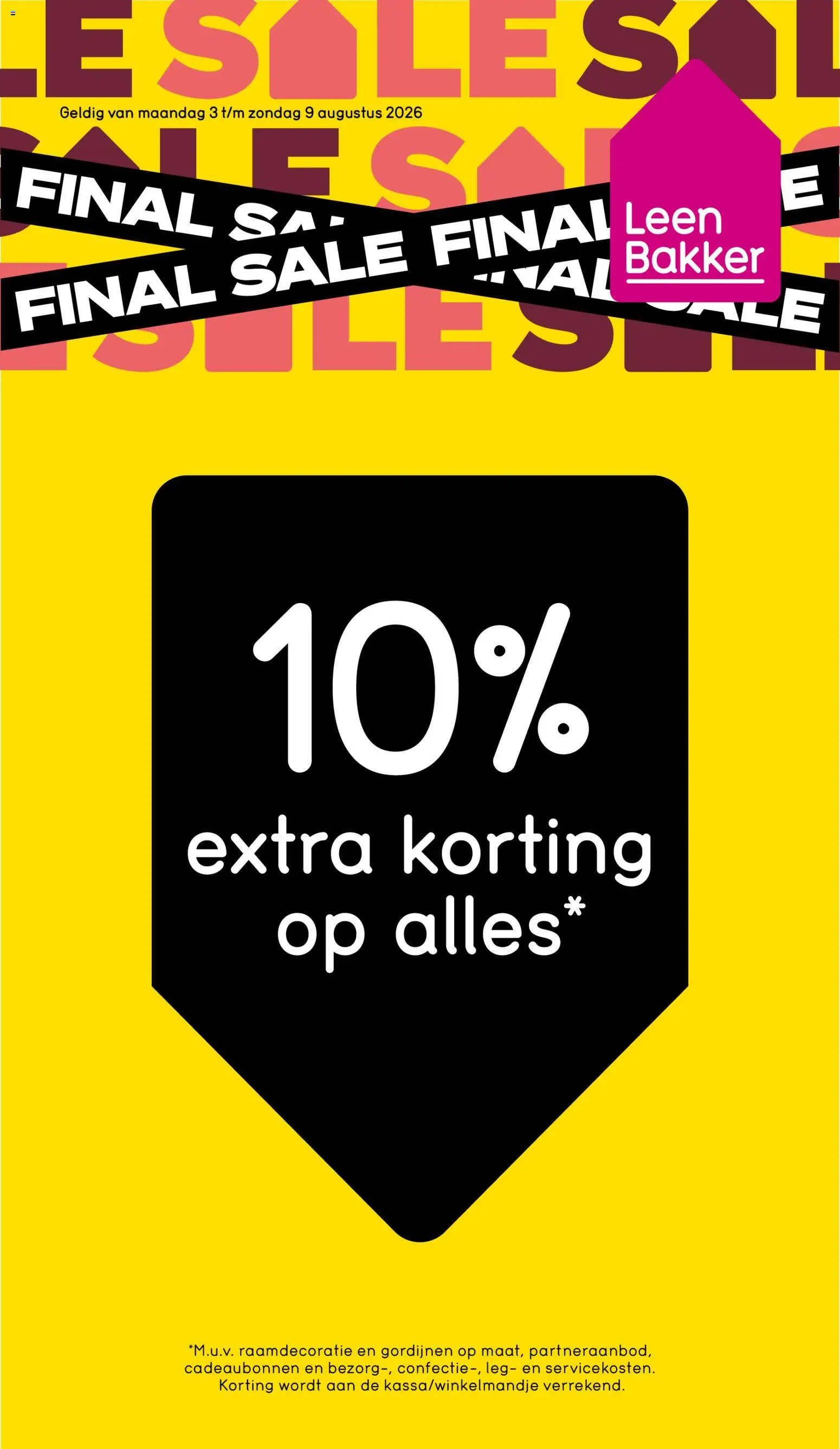 Voorbeeld van Leen Bakker folder van winkel Leen Bakker geldig vanaf 03-08-2026 - Gordijnen