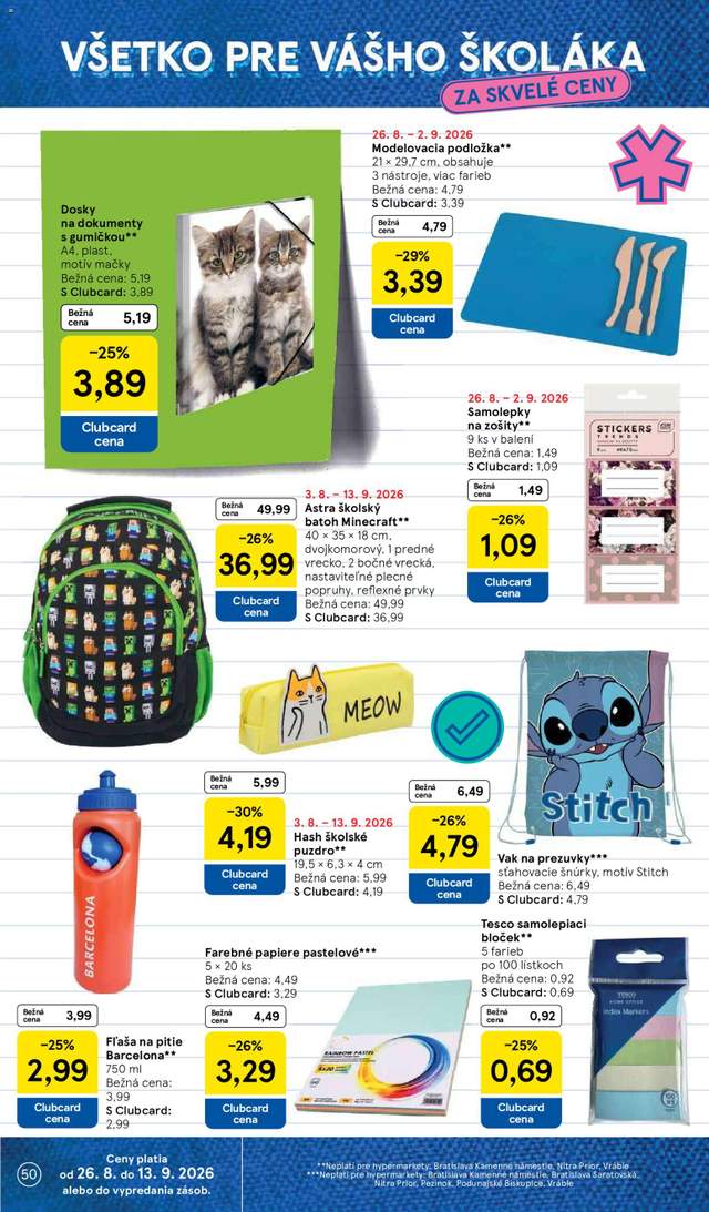 Nový Tesco leták od 26.08.