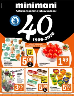 Kaupan Minimani Minimani tarjoukset esikatselu, voimassa 27/05/2026