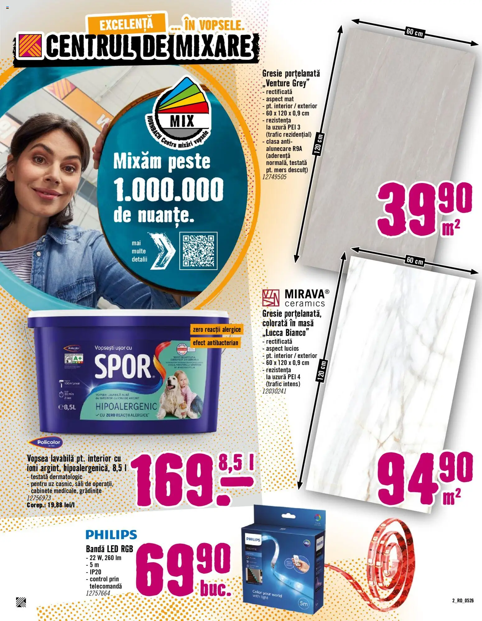 Previzualizarea de cataloage: Hornbach Hornbach Catalog special pentru Colentina valabil de la 06.05.2026 - Philips, Masă, LED, Pește, Vopsea, Grey, Zero, Lavabila