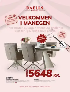 Eksempel på tilbudsavis Daells Bolighus - Tilbudsavis fra butik Daells Bolighus gyldig fra 26/08/2026