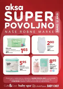 Pregled letka AKSA Super povoljno trgovine AKSA vrijedi od 08.06.2026