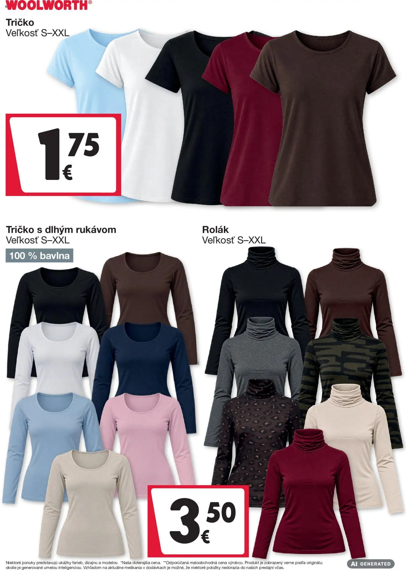 Náhľad Woolworth letáku platného od 11.09.2026 - Tričko