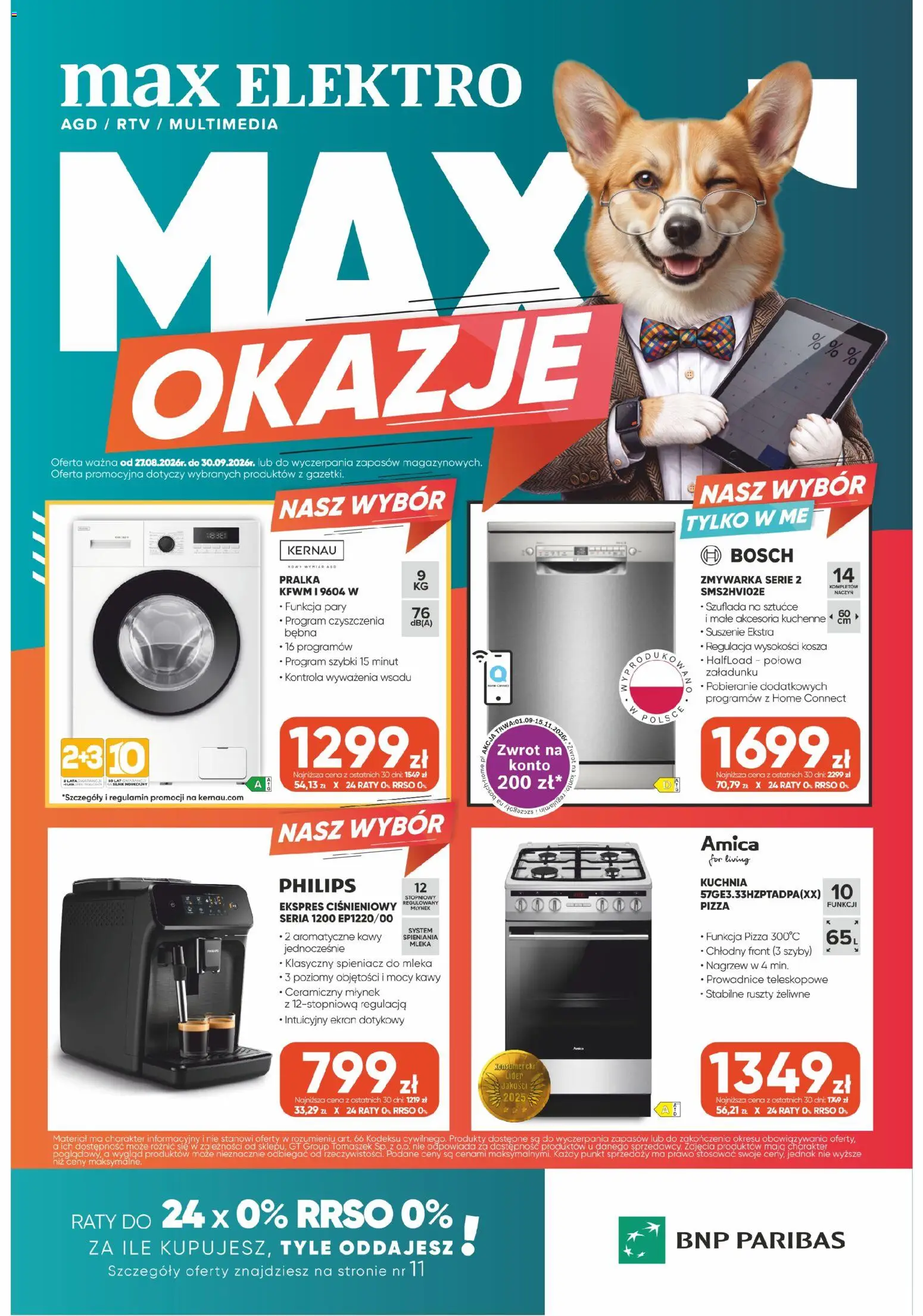 Pogląd gazetki "Max elektro gazetka" ze sklepu Max elektro ważnej od 27.08.2026