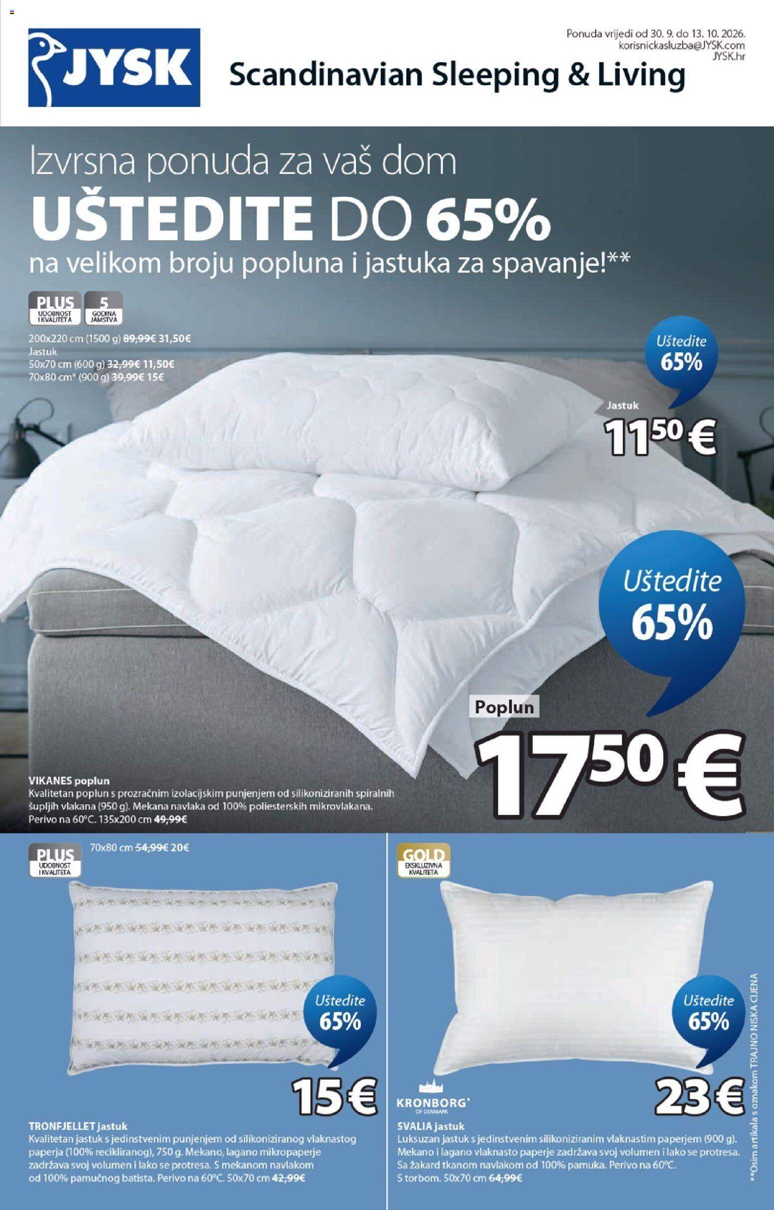Novi Jysk katalog od 30.09.