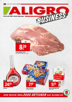 Vorschau des Merkblatts Aligro aktionen Business Chavannes, Matran, Genf, Sitten vom Shop Aligro gültig von 22.06.2026 bis 27.06.2026