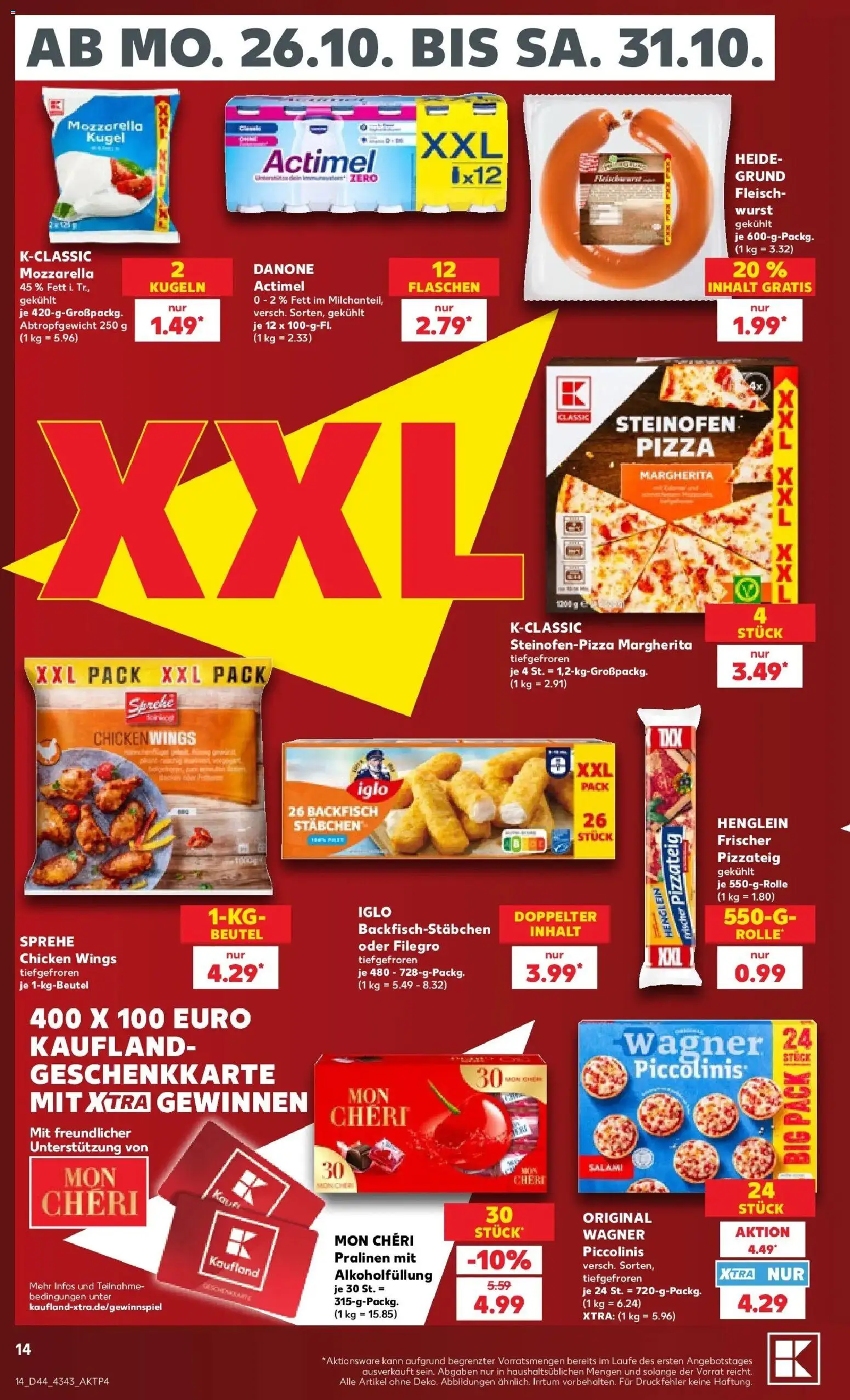 Vorschau von dem Prospekt des Geschäftes Kaufland, gültig ab dem 26.10.2026