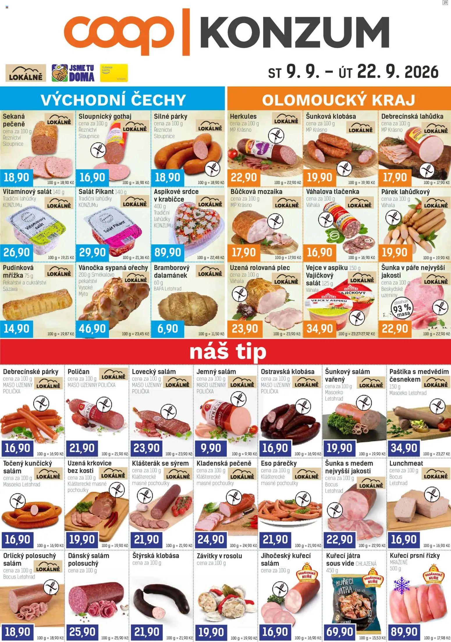 Náhled nabídky: Konzum Konzum leták platný od 09.09.2026