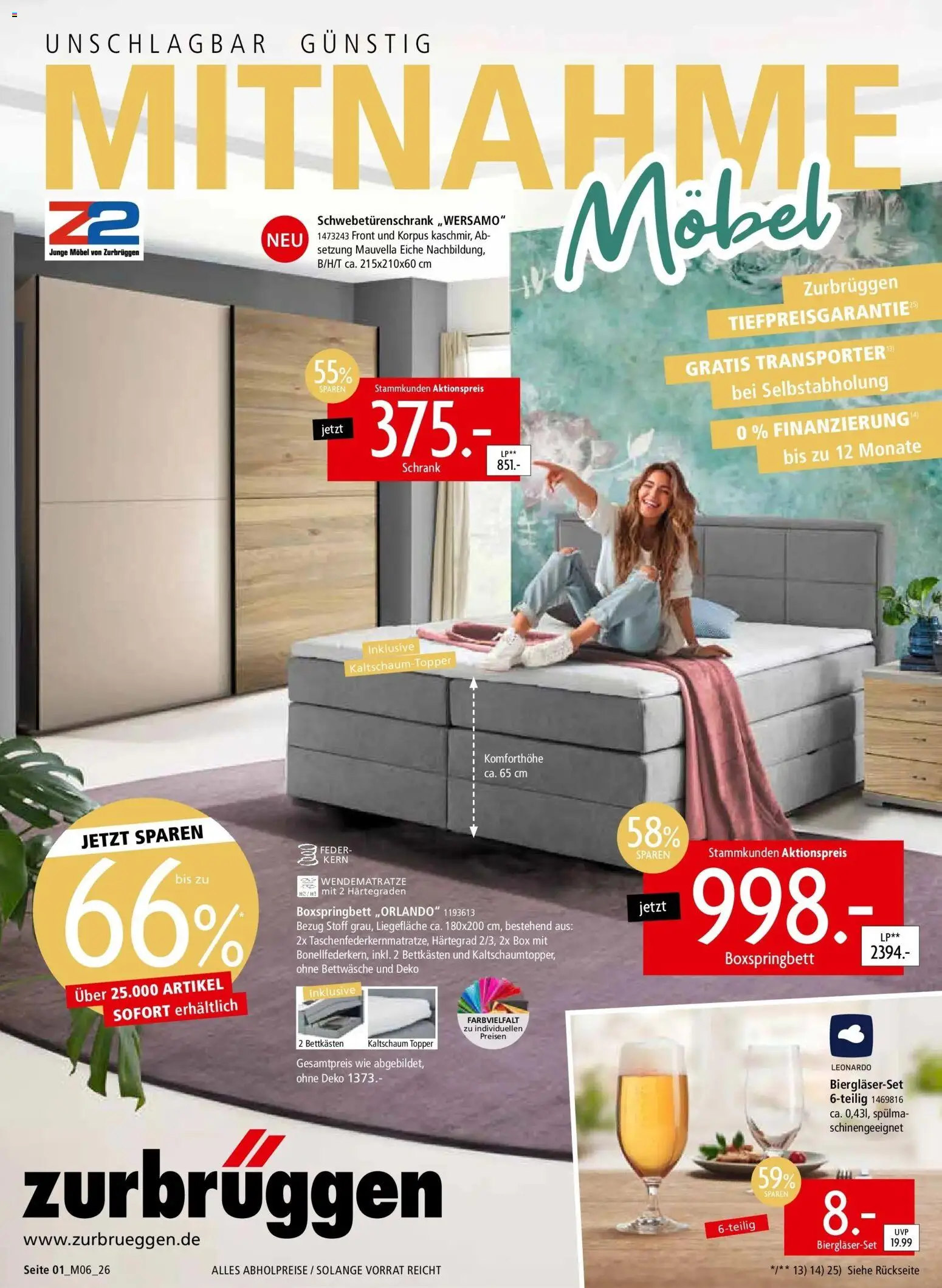 Vorschau von dem Prospekt des Geschäftes Zurbrüggen, gültig ab dem 01.05.2026