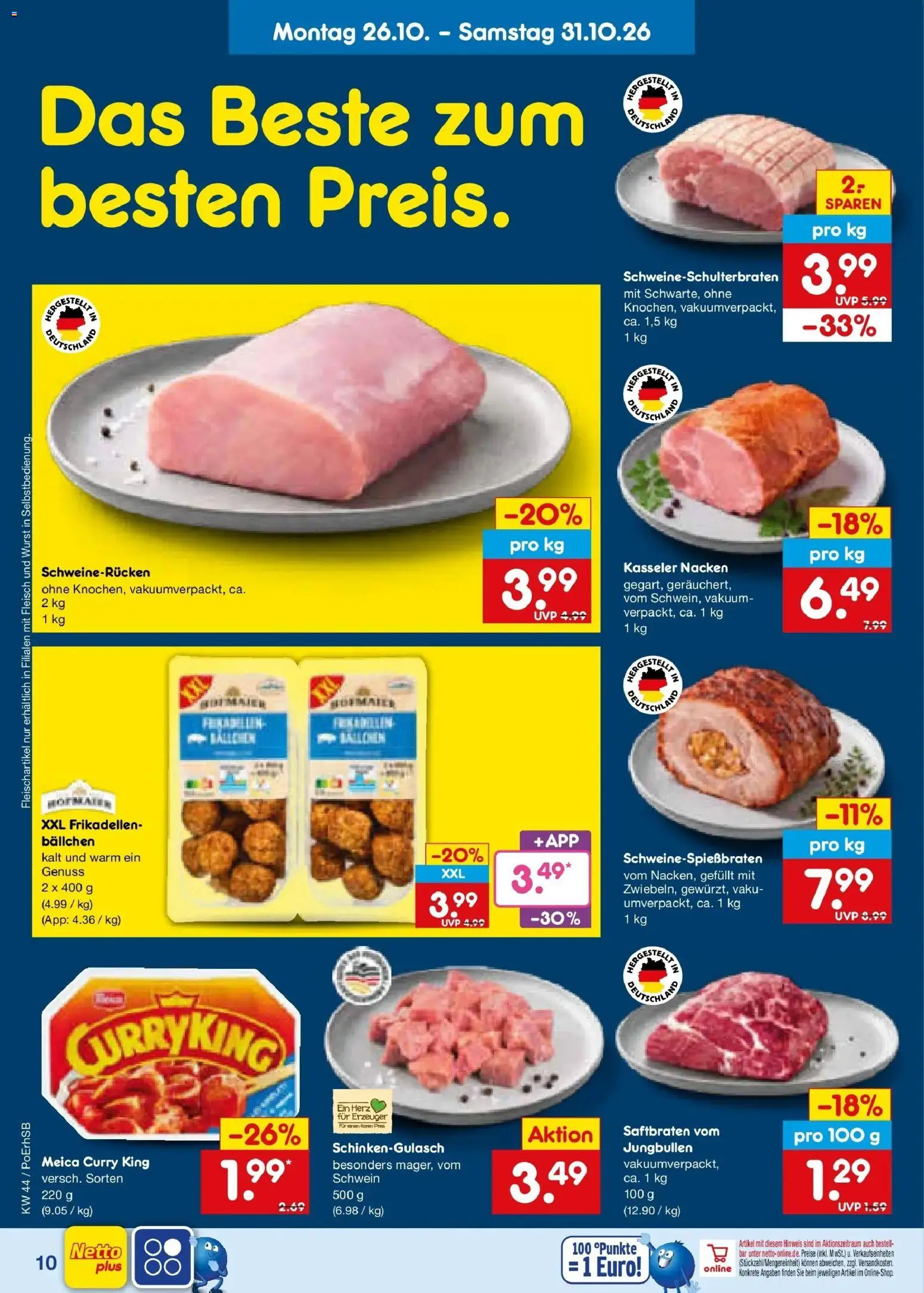 Vorschau von dem Prospekt des Geschäftes Netto Marken-Discount, gültig ab dem 26.10.2026