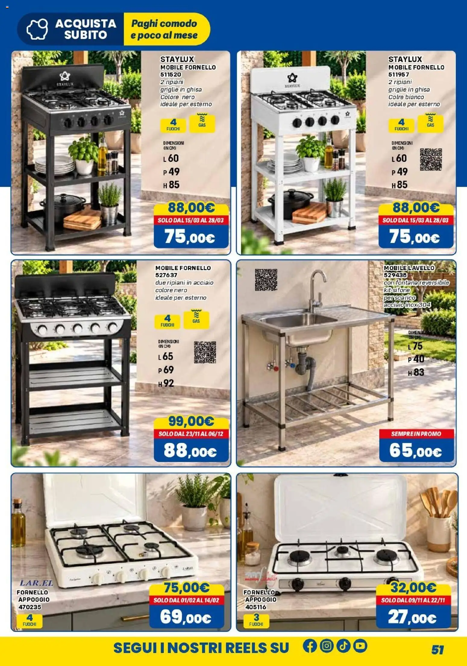 Anteprima dell'opuscolo Orizzonte volantino Elettro dal negozio Orizzonte valido da 01/11/2026 - Mobile, Lavello, Fornello