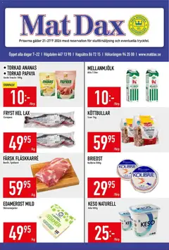Förhandsgranska reklamblad Matdax erbjudanden från butik Matdax gäller från 21/09/2026