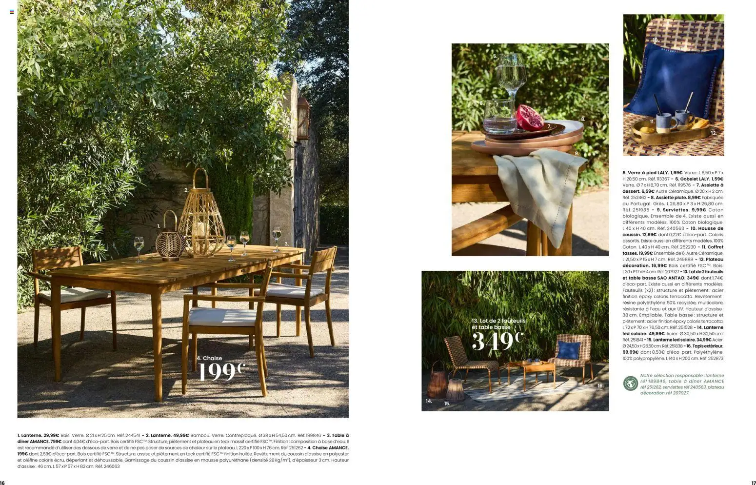 Prévisualisation de Maisons du Monde catalogue du magasin Maisons du Monde formulaire valide 02/09/2026 - Table basse, Chaise, Tapis, Décoration, Table, Assiette, Mousse, Serviettes