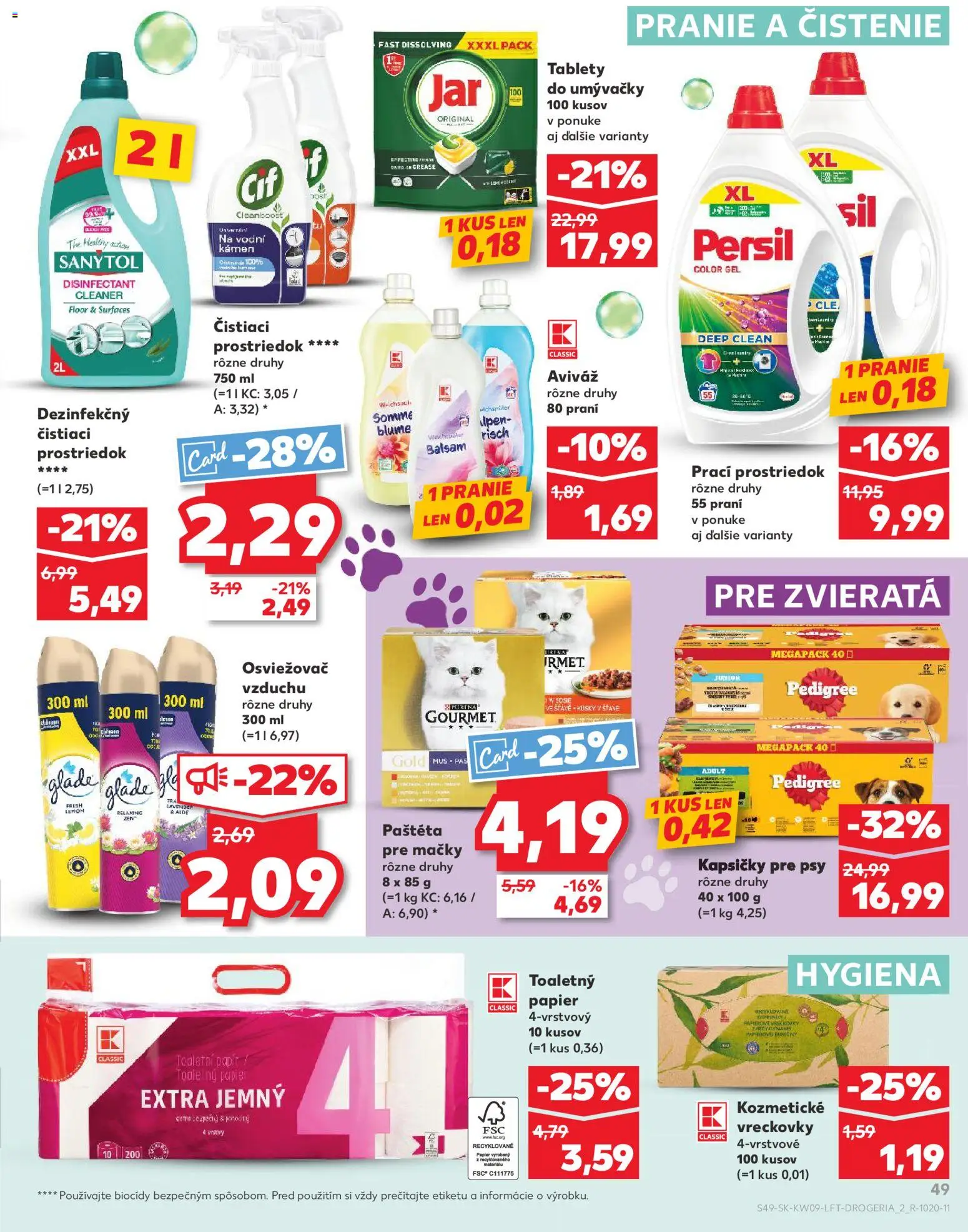 Náhľad Kaufland letáku platného od 26.02.2026 - Osviežovač vzduchu, Persil, Aviváž, Paštéta, Čistiaci prostriedok, Vreckovky, Pás, Kapsičky