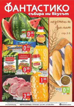 Преглед на Фантастико брошура Пловдив от магазин Фантастико - Офертата е валидна от 20.08.2026