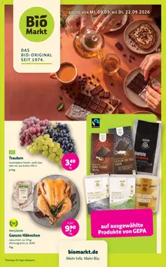 Vorschau von dem Prospekt des Geschäftes BioMarkt, gültig ab dem 09.09.2026