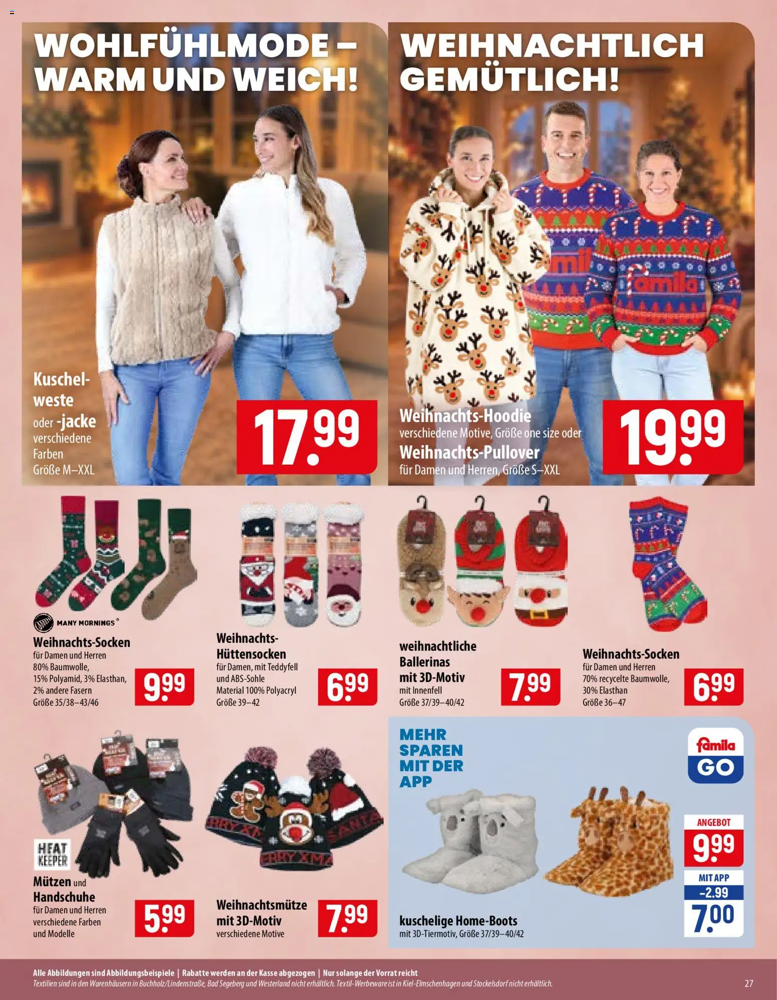 Vorschau von dem Prospekt des Geschäftes Famila, gültig ab dem 02.11.2026 - Bad, Ballerinas, Jacke, Weste, Handschuhe
