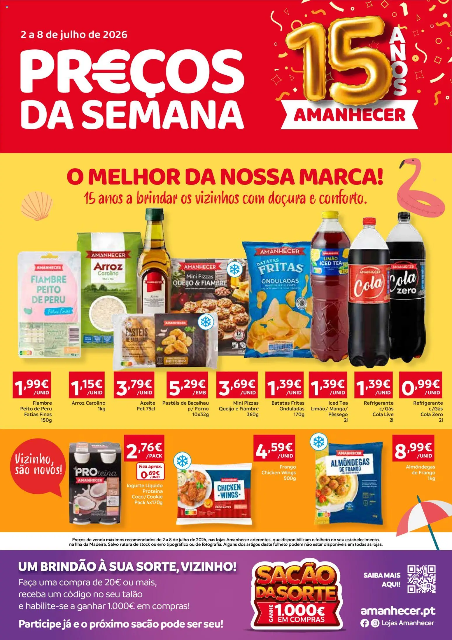 Pré-visualização do folheto da loja Amanhecer válida a partir de 02/07/2026