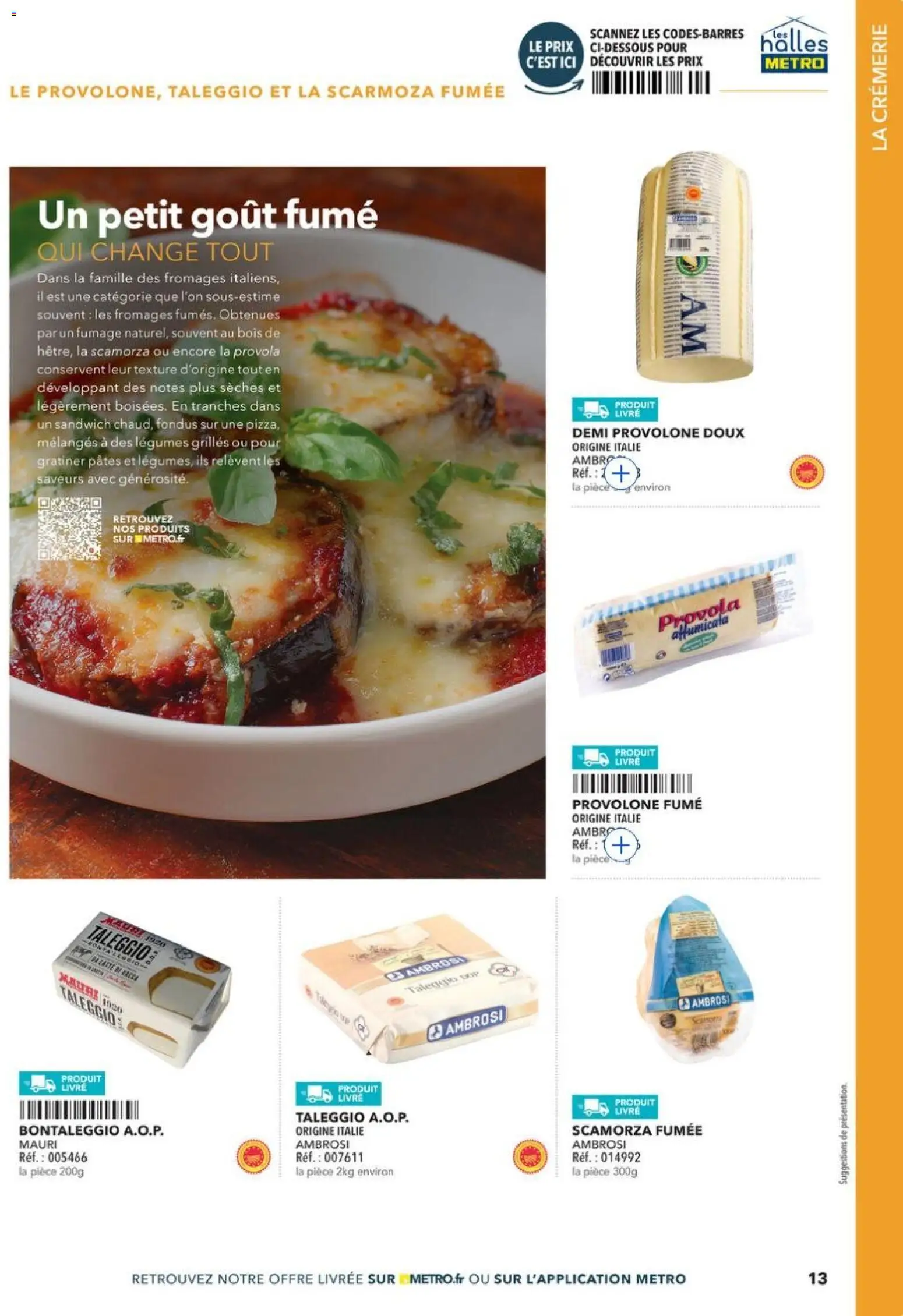 Prévisualisation de METRO - Guide Italie du magasin METRO formulaire valide 28/05/2026 - Sandwich, Livre, Pâtes, Provolone