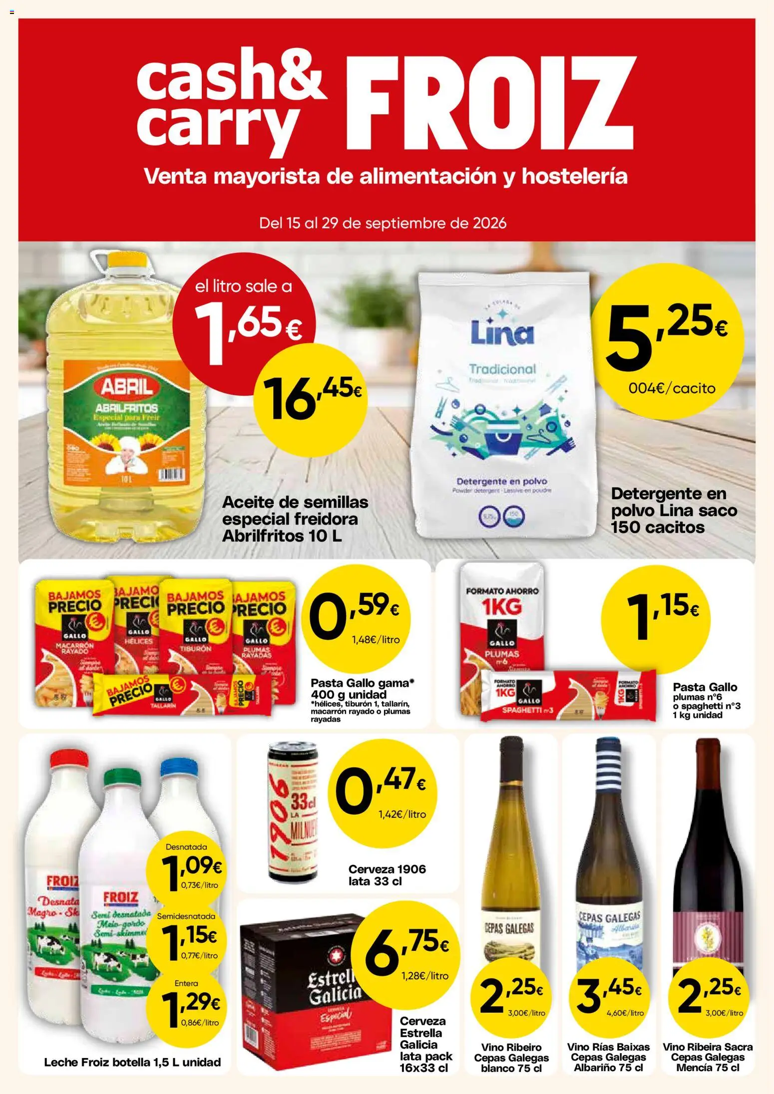 Vista previa del folleto de la tienda Froiz válido desde el 15/09/2026 