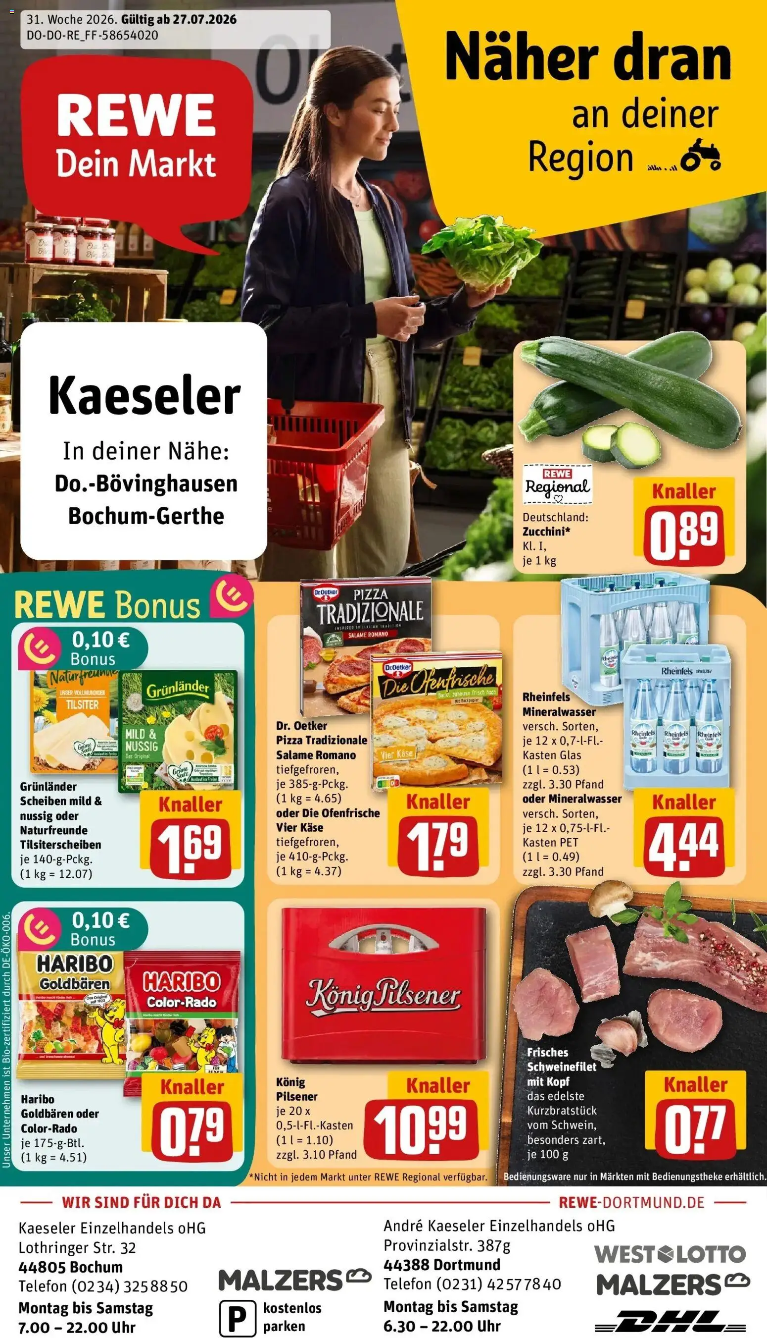 Vorschau von dem Prospekt des Geschäftes Rewe, gültig ab dem 27.07.2026