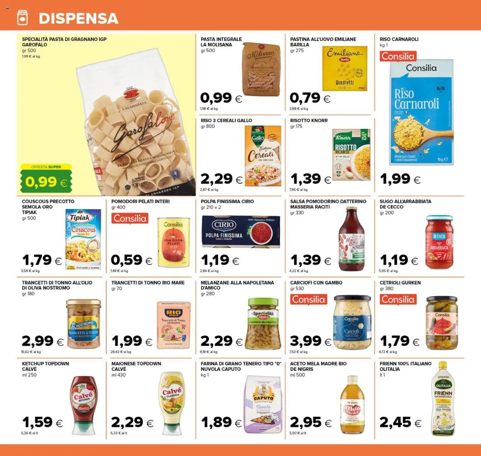 Anteprima dell'opuscolo Tigre volantino Tutto Nuovo Roma dal negozio Tigre valido da 22/10/2026 - Pasta, Carciofi, Riso, Barilla, Maionese, Ketchup, Sugo, Garofalo