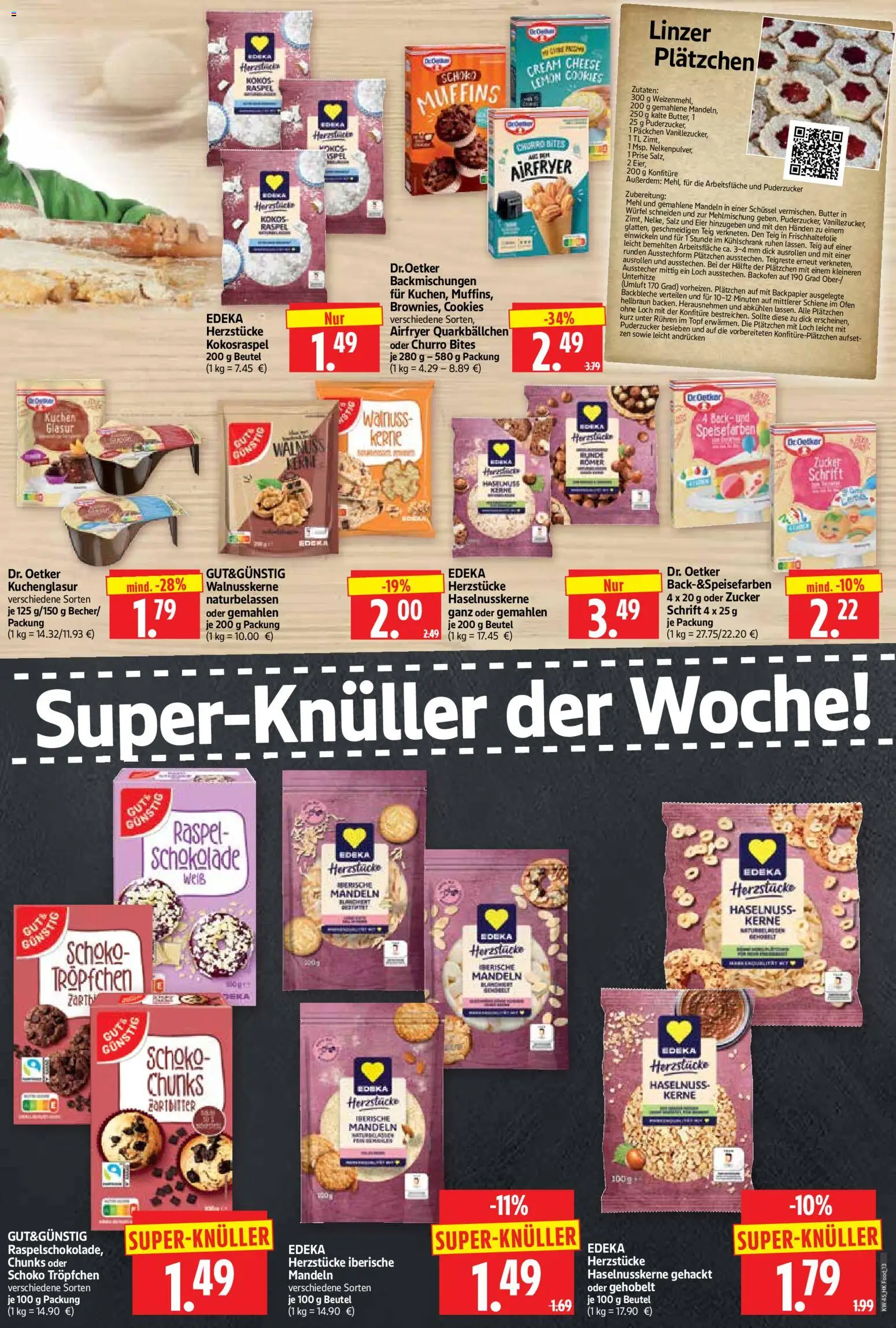 Vorschau von dem Prospekt des Geschäftes HERKULES, gültig ab dem 02.11.2026 - Kuchen, Butter, Ofen, Eier, Mehl, Mandeln, Zucker, Salz