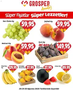 Grosper Grosper - Sebze ve meyve 28.08.2026 - Broşürünün önizlemesi