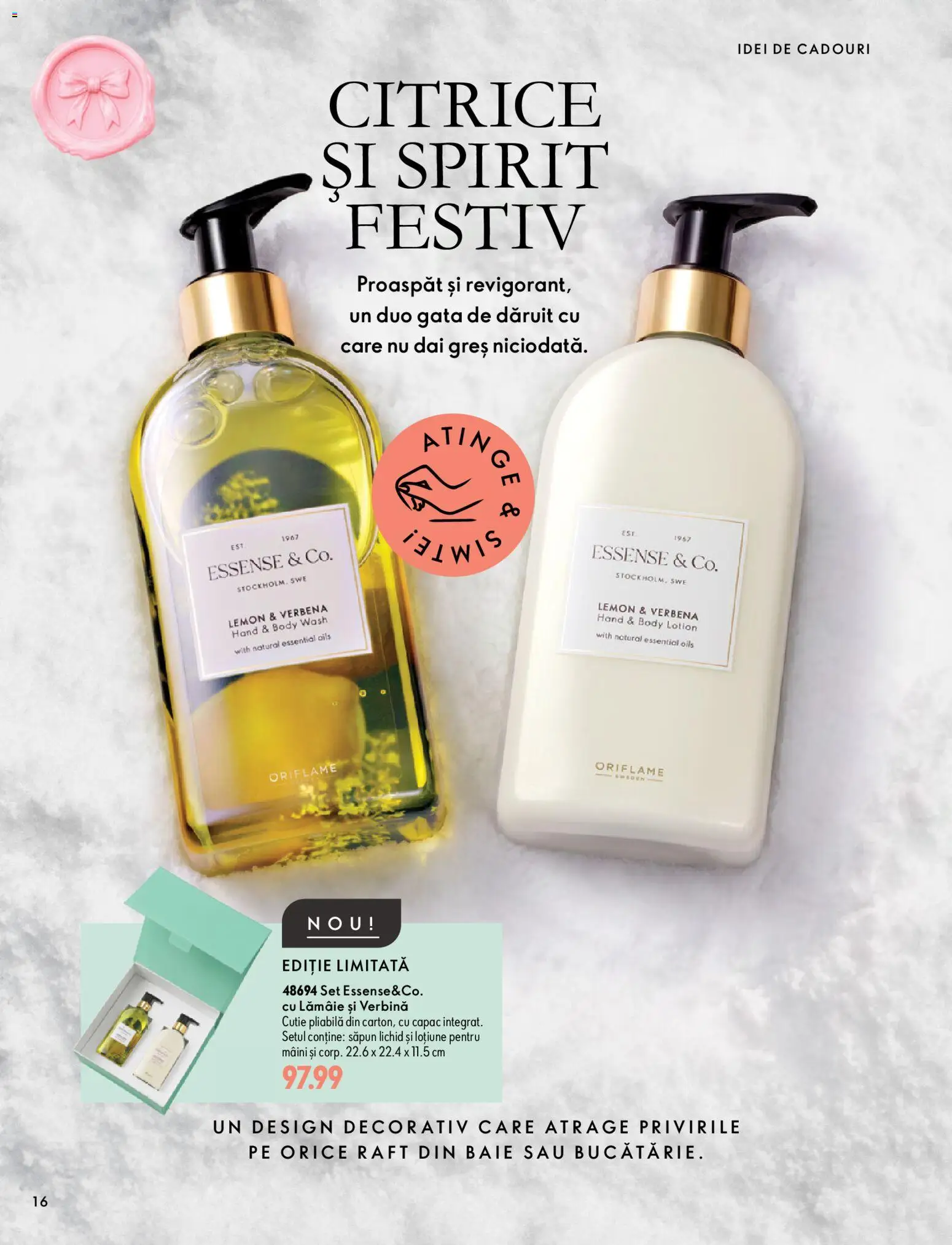 Previzualizarea de cataloage: Oriflame Oriflame Catalog 15 2026 valabil de la 11.11.2026 - Raft, Body, Cutie, Lămâie, Săpun lichid, Săpun