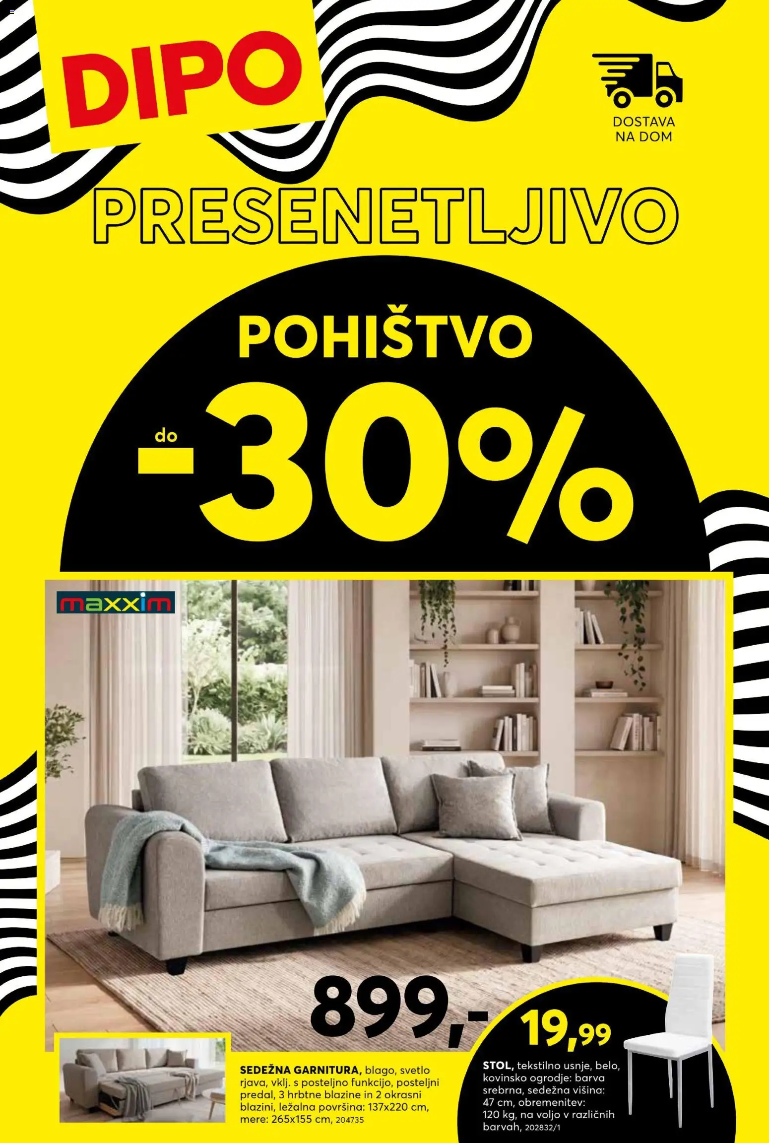 Predogled kataloga iz trgovine Dipo veljaven od 22.07.2026 - Pohištvo, Barva