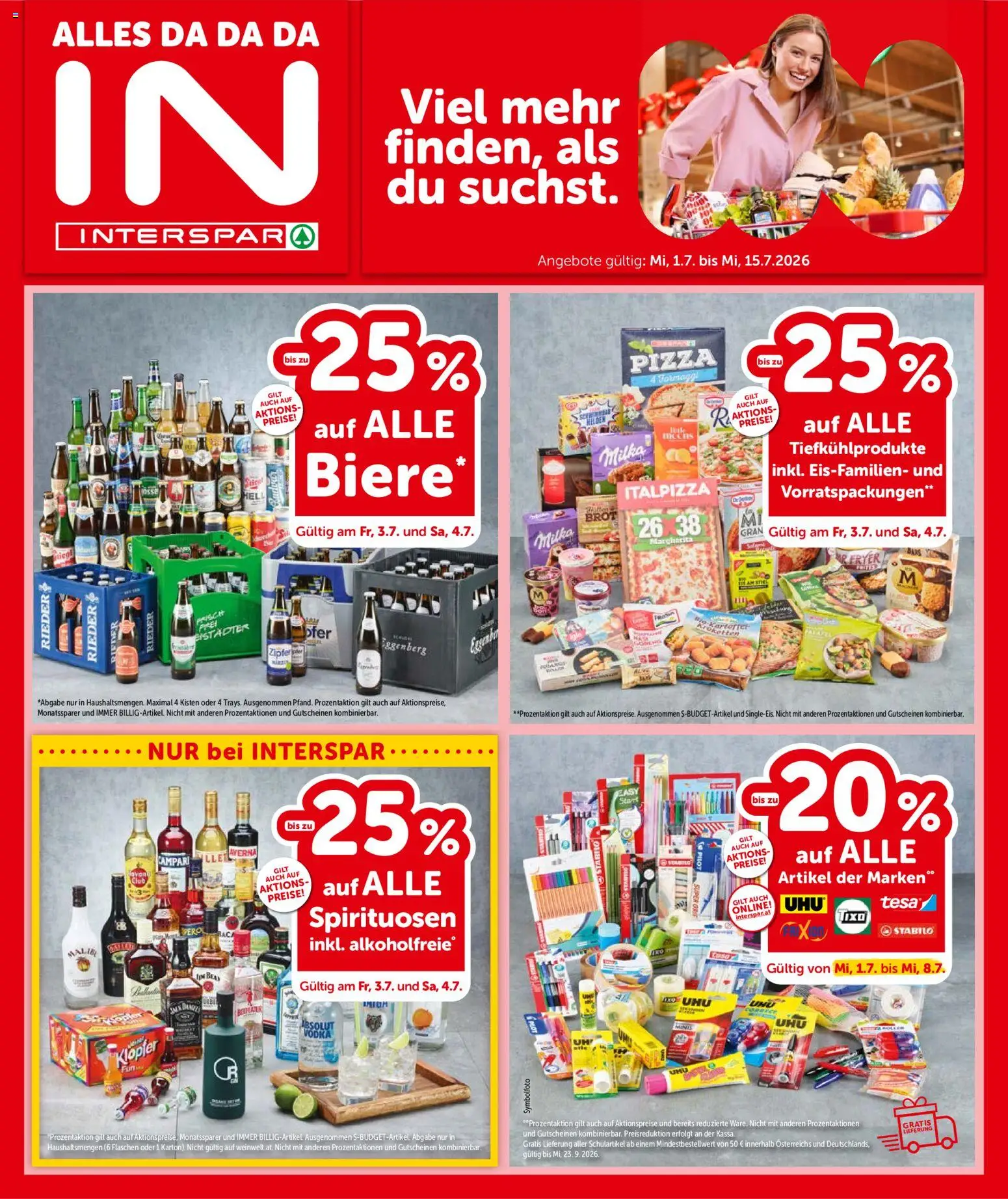 Vorschau der Angebote: Interspar Interspar Flugblatt - Oberösterreich gültig ab 01.07.2026