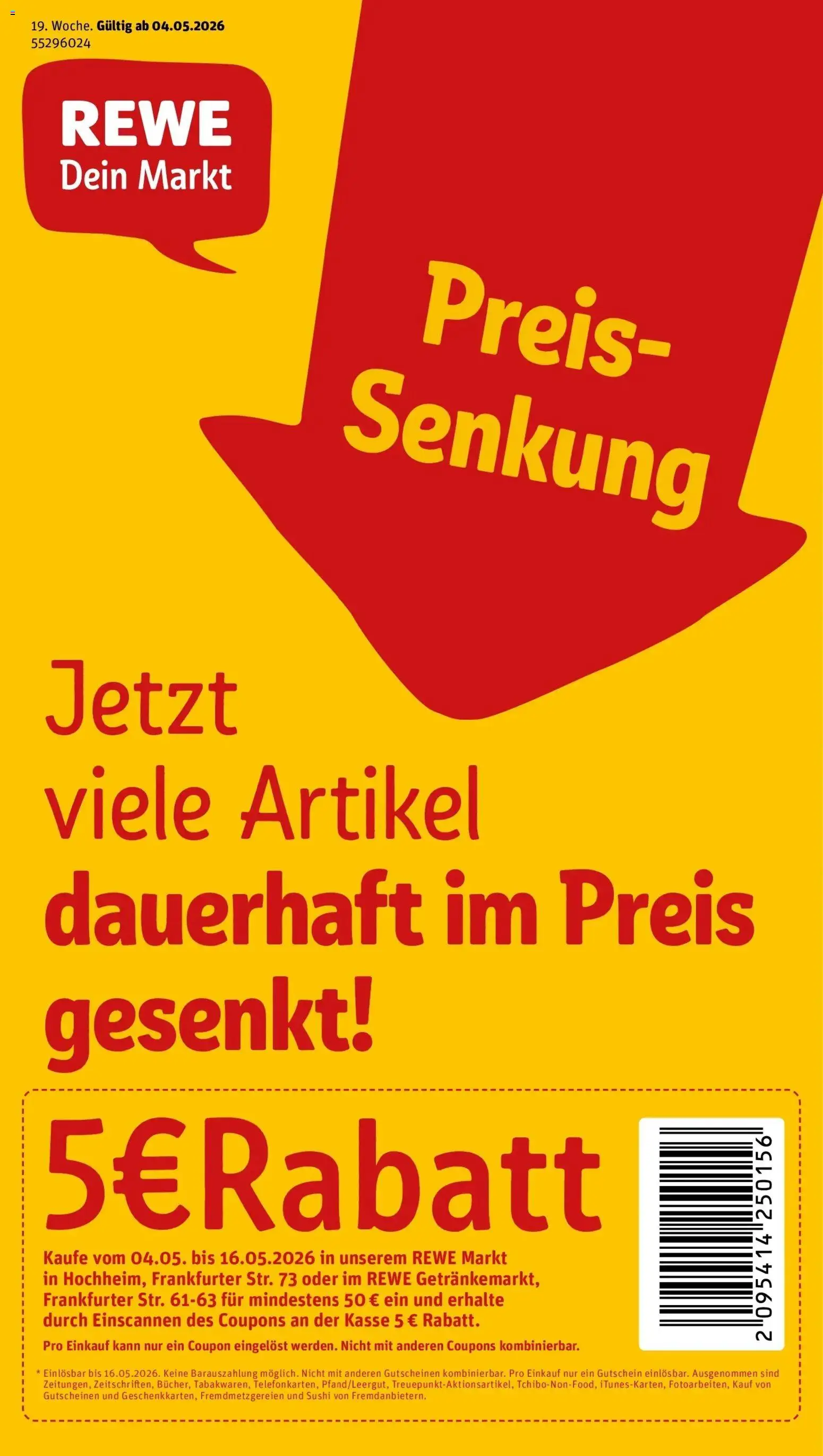 Vorschau von dem Prospekt des Geschäftes Rewe, gültig ab dem 04.05.2026