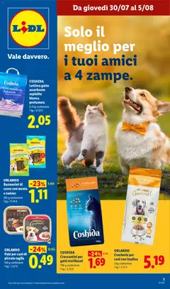 Anteprima dell'opuscolo Lidl volantino Amici dal negozio Lidl valido da 30/07/2026