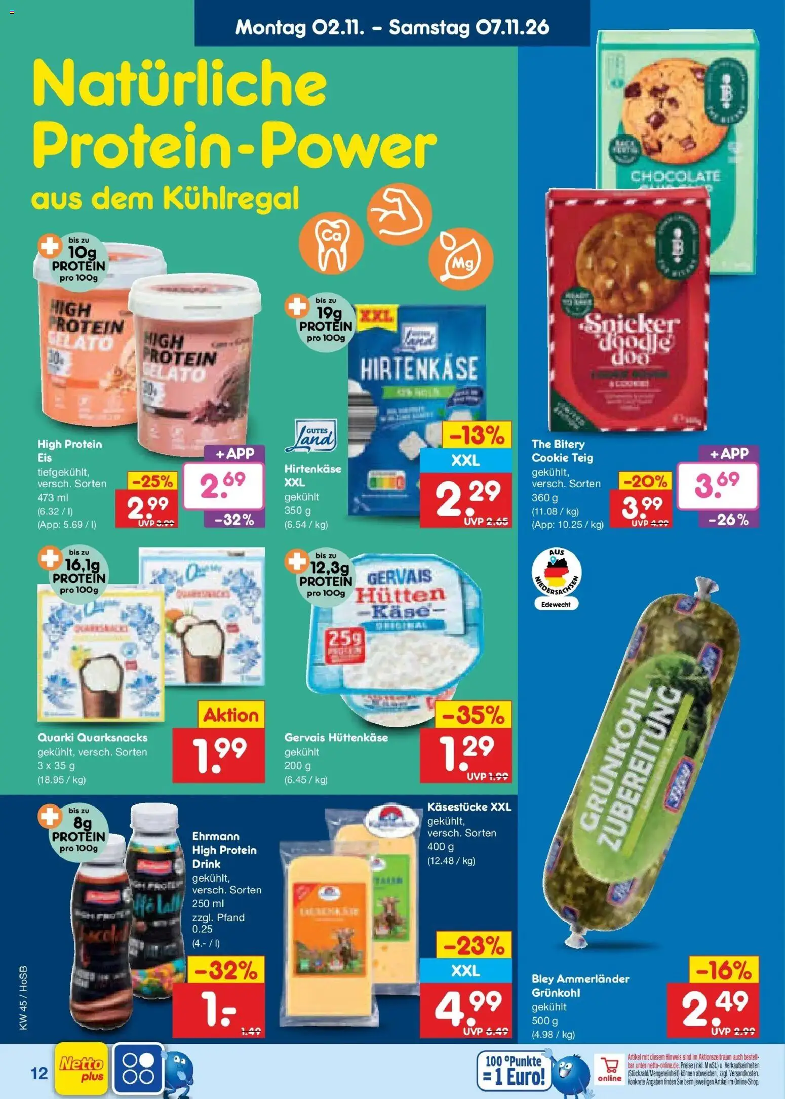 Vorschau von dem Prospekt des Geschäftes Netto Marken-Discount, gültig ab dem 02.11.2026 - Käse, Hüttenkäse