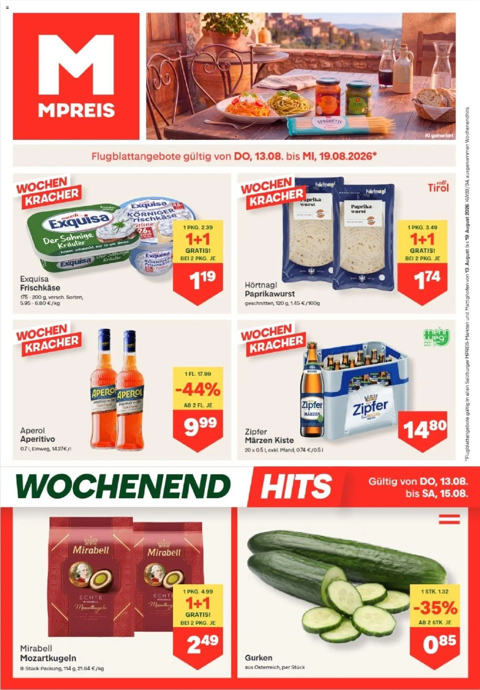 Vorschau der Angebote: MPREIS MPREIS Altenmarkt im Pongau gültig ab 13.08.2026