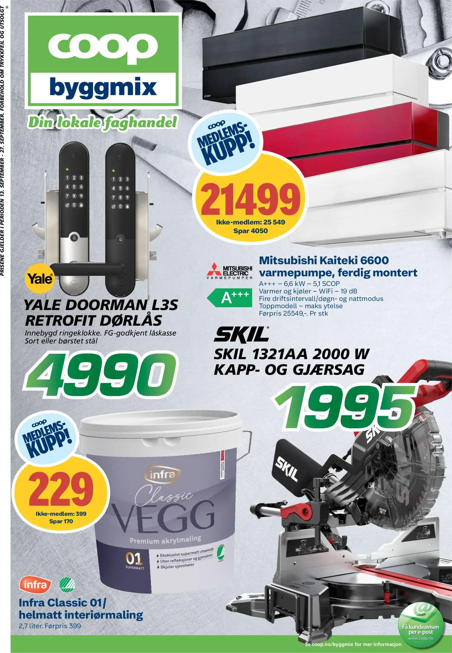 Forhåndsvis Coop Byggmix kundeavis fra butikk Coop Byggmix gyldig fra 14/09/2026