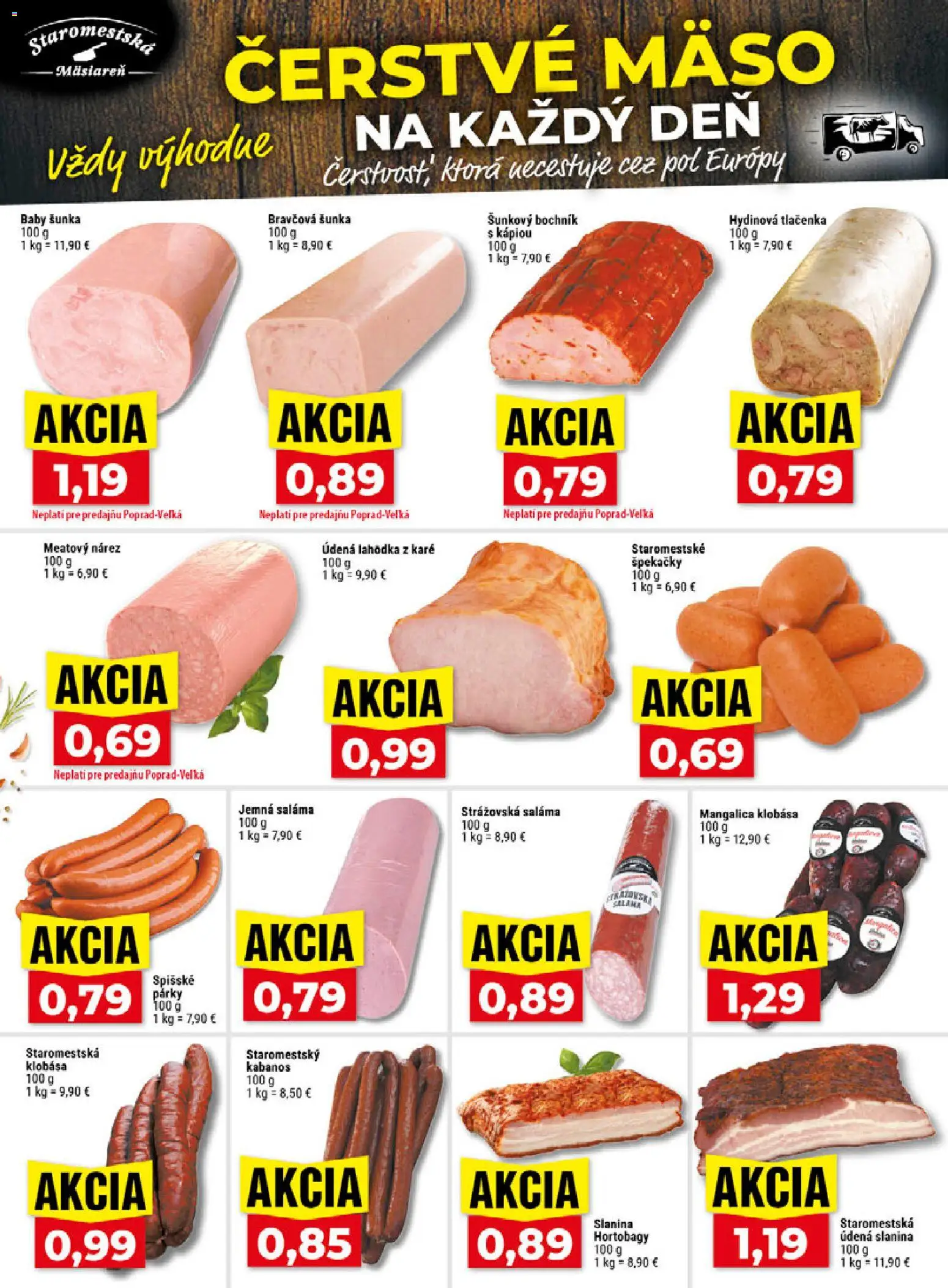 Náhľad Klas letáku platného od 02.11.2026 - Mäso, Klobása, Šunka, Slanina, Párky, Kabanos, Tlačenka, Saláma