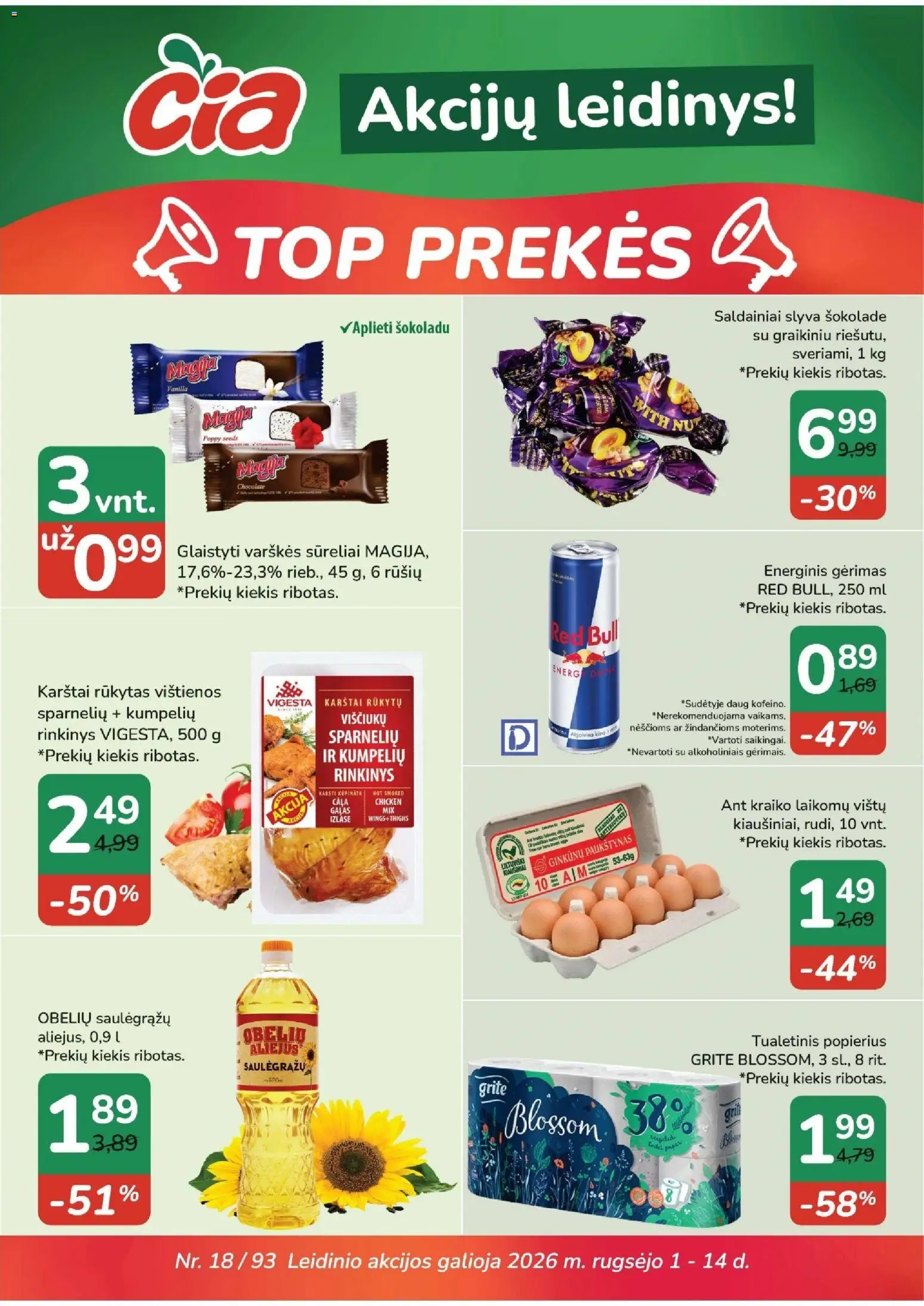 ČIA MARKET parduotuvės leidinio ČIA MARKET leidinys galiojančio nuo 2026.09.01 peržiūra