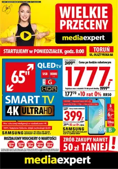 Pogląd gazetki "Mediaexpert promocje - Wielkie przeceny Toruń" ze sklepu Mediaexpert ważnej od 10.08.2026