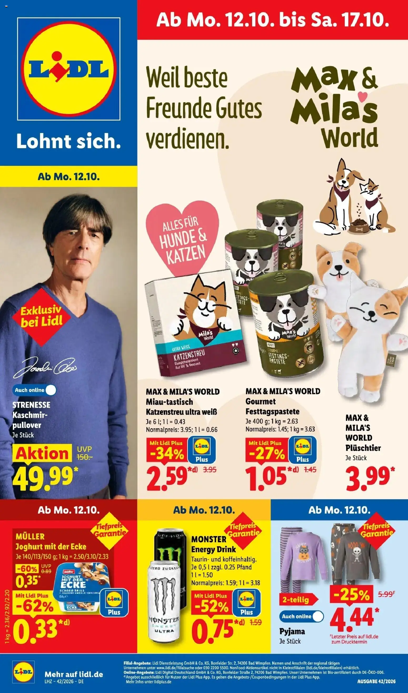 Vorschau von dem Prospekt des Geschäftes Lidl, gültig ab dem 12.10.2026