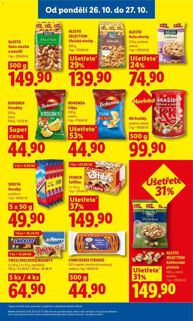 Nový Lidl leták od 26.10.