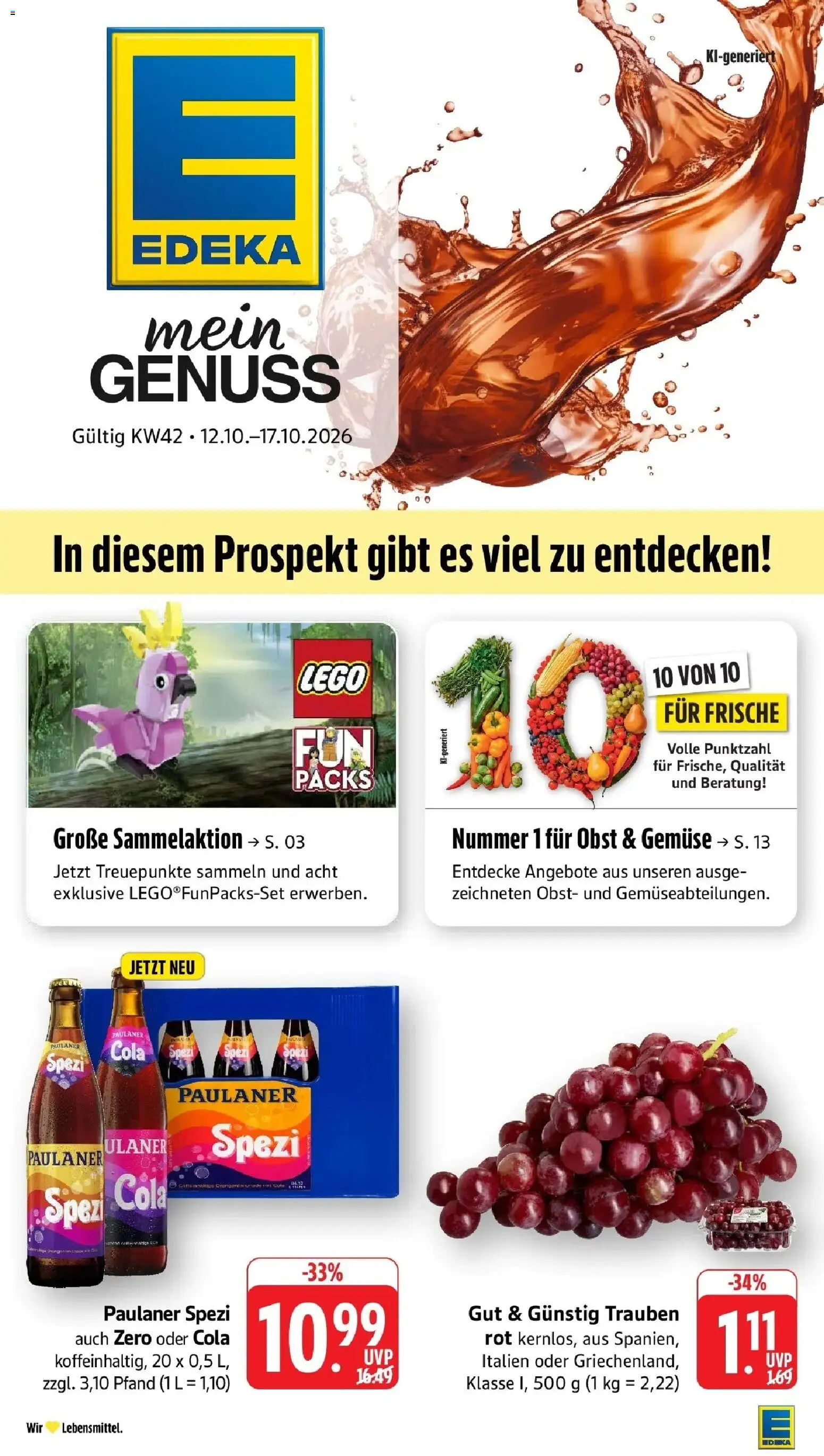 Vorschau von dem Prospekt des Geschäftes Edeka, gültig ab dem 12.10.2026