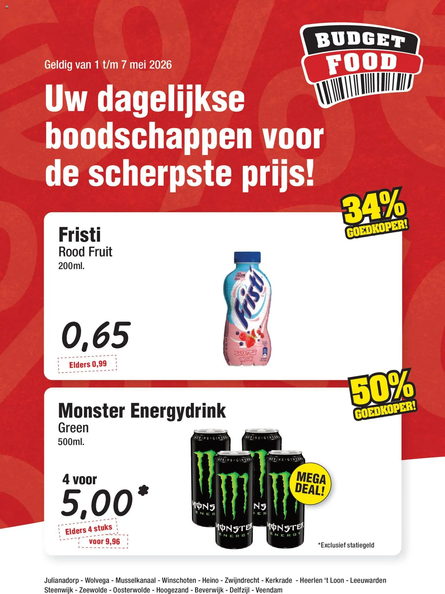 Voorbeeld van Budget Food folder van winkel Budget Food geldig vanaf 01-05-2026