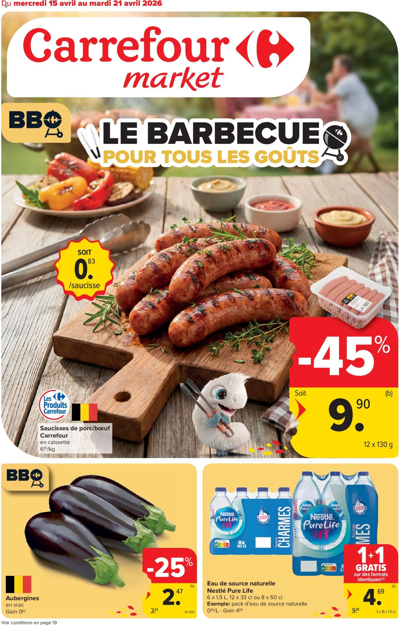 Voorbeeld van Carrefour market Folder de la semaine 16 van winkel Carrefour market geldig vanaf 15/04/2026 - Barbecue