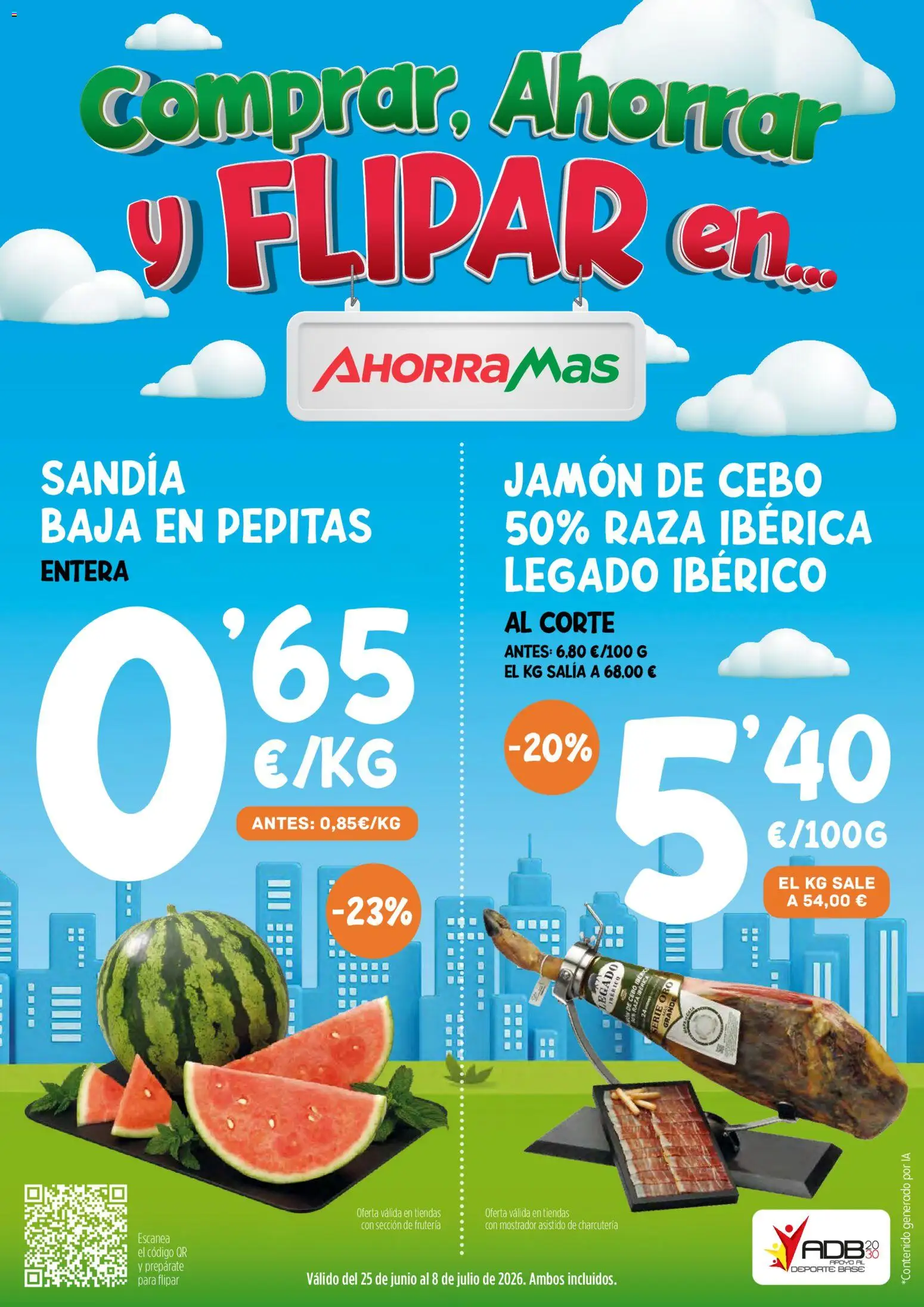Vista previa del folleto de la tienda AhorraMas válido desde el 25/06/2026 