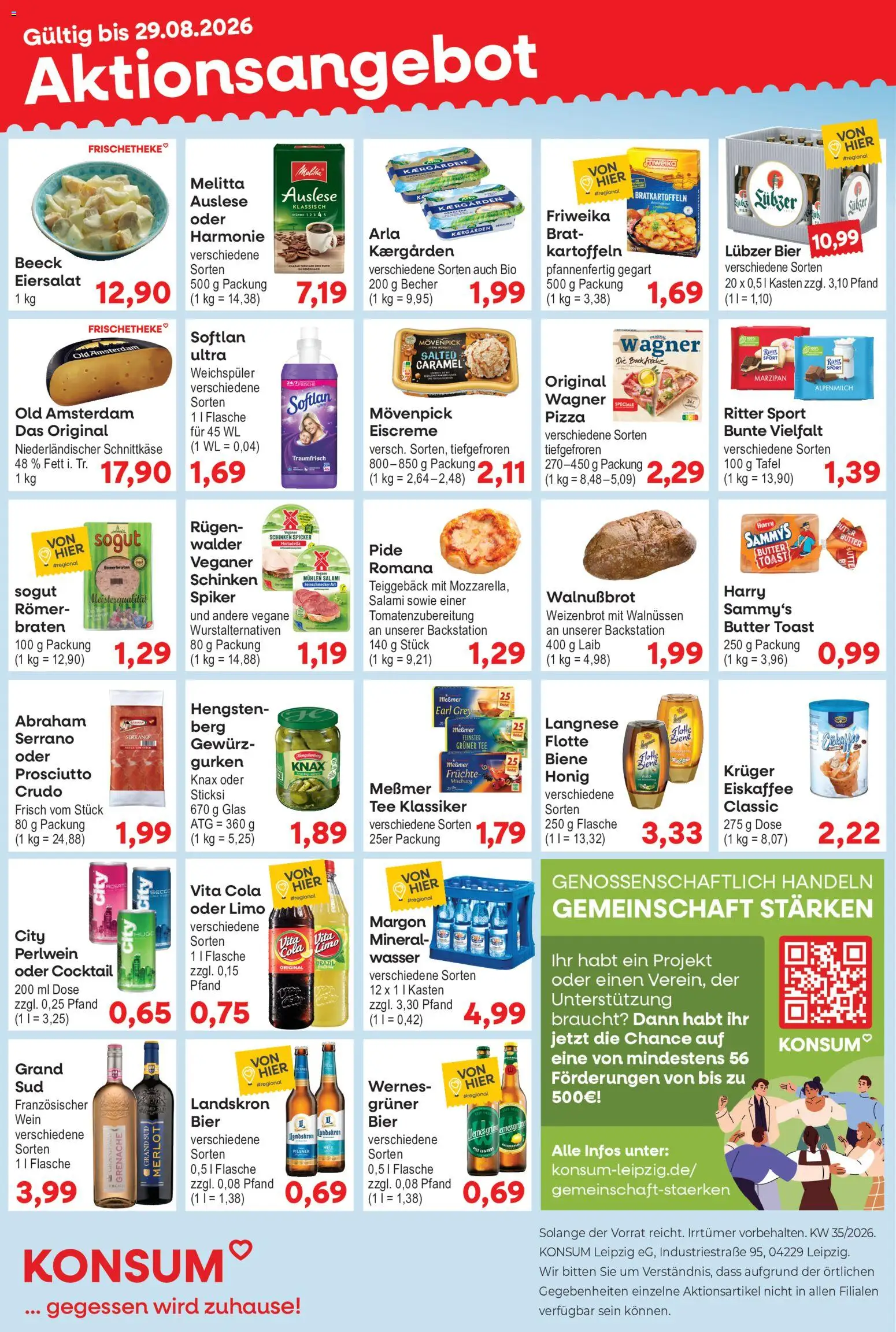 Vorschau von dem Prospekt des Geschäftes KONSUM Leipzig, gültig ab dem 24.08.2026