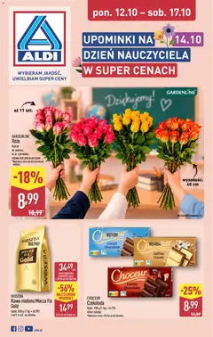 Pogląd gazetki "Aldi gazetka - Dzień nauczyciela" ze sklepu Aldi ważnej od 12.10.2026