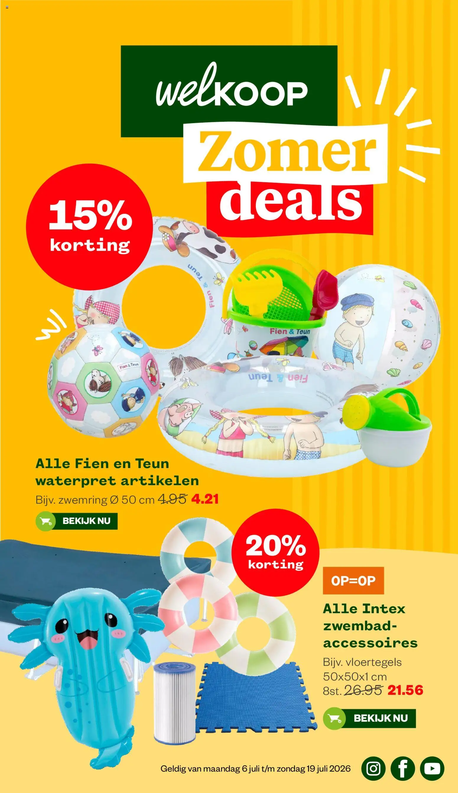 Voorbeeld van Welkoop folder van winkel Welkoop geldig vanaf 06-07-2026 - Zwembad